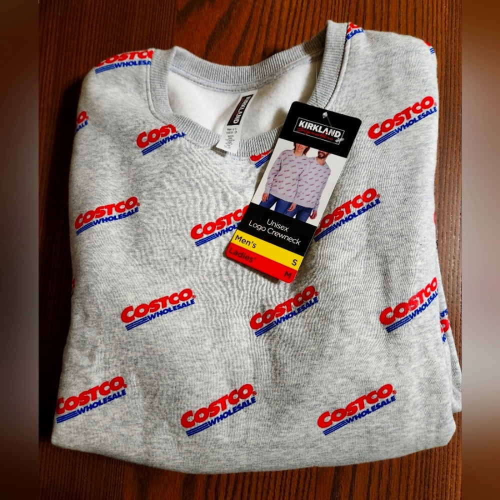 BNWT Kirkland Signature Costco Logo Unisex Crewneck Sweatshirt